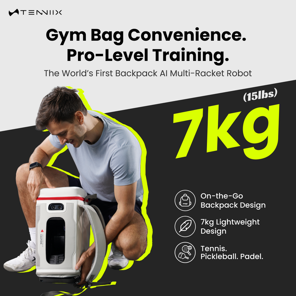 Tenniix OMNI World's First AI Multi-Racket Robot Deposit Reservation