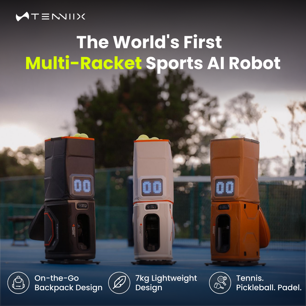 Tenniix OMNI World's First AI Multi-Racket Robot Deposit Reservation